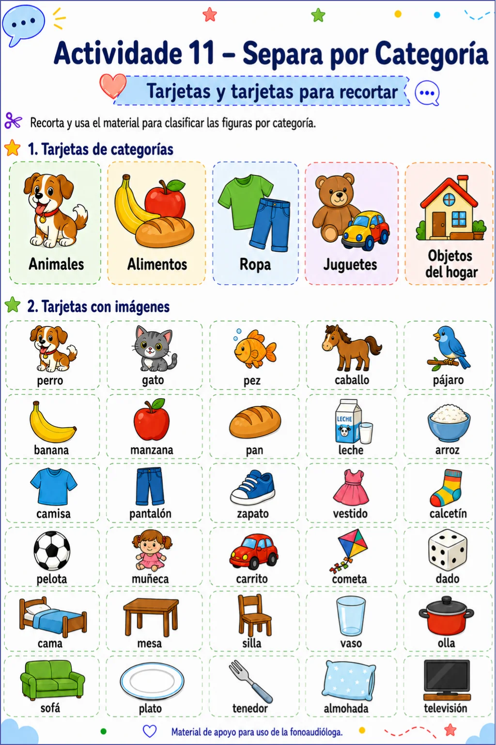 Vocabulario y categorías